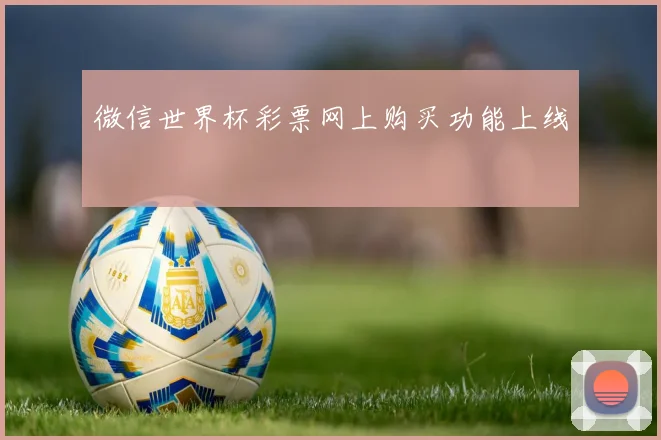 微信世界杯彩票网上购买功能上线
