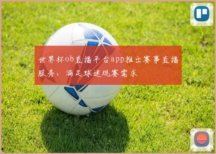 世界杯ob直播平台app推出赛事直播服务,满足球迷观赛需求